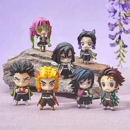 Figurine Tanjiro, Giyuu, Muichirou, Kyoujurou, Shinobu